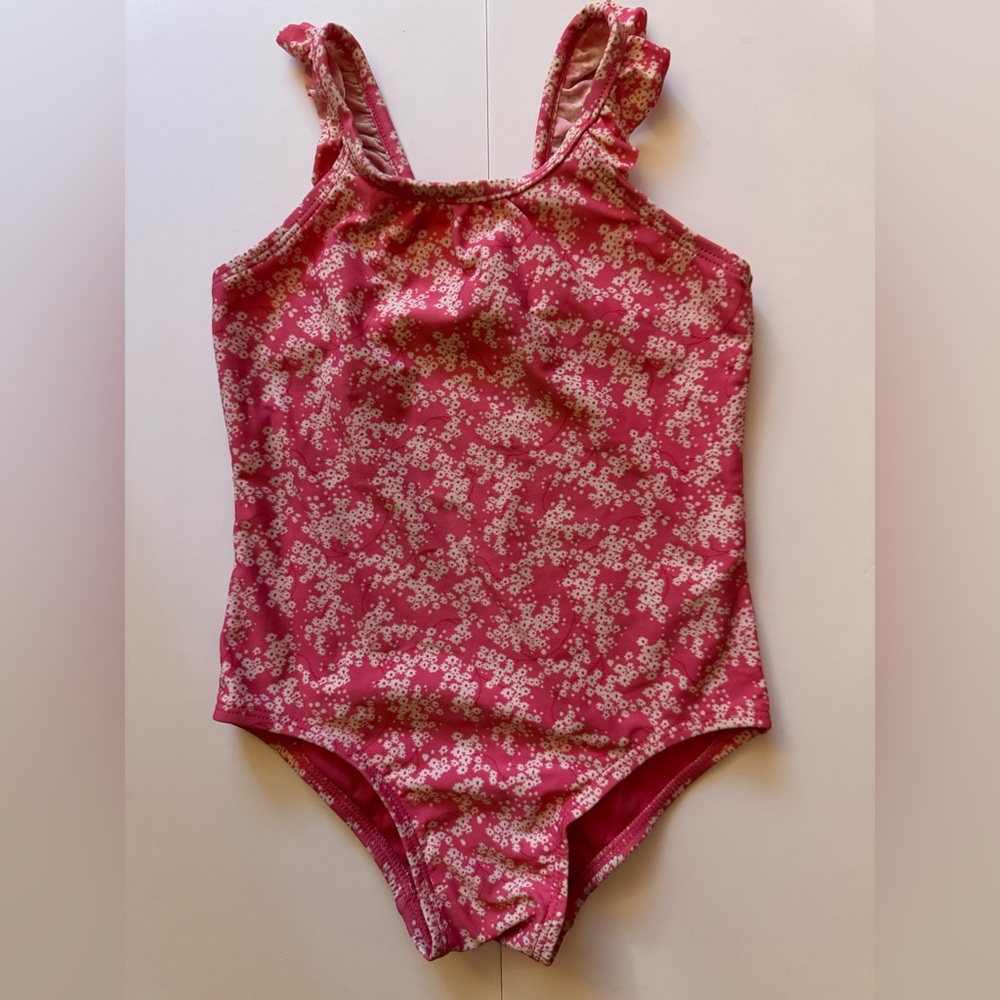 Gap Floral Pink & White Swimsuit in Size 5 in EUC